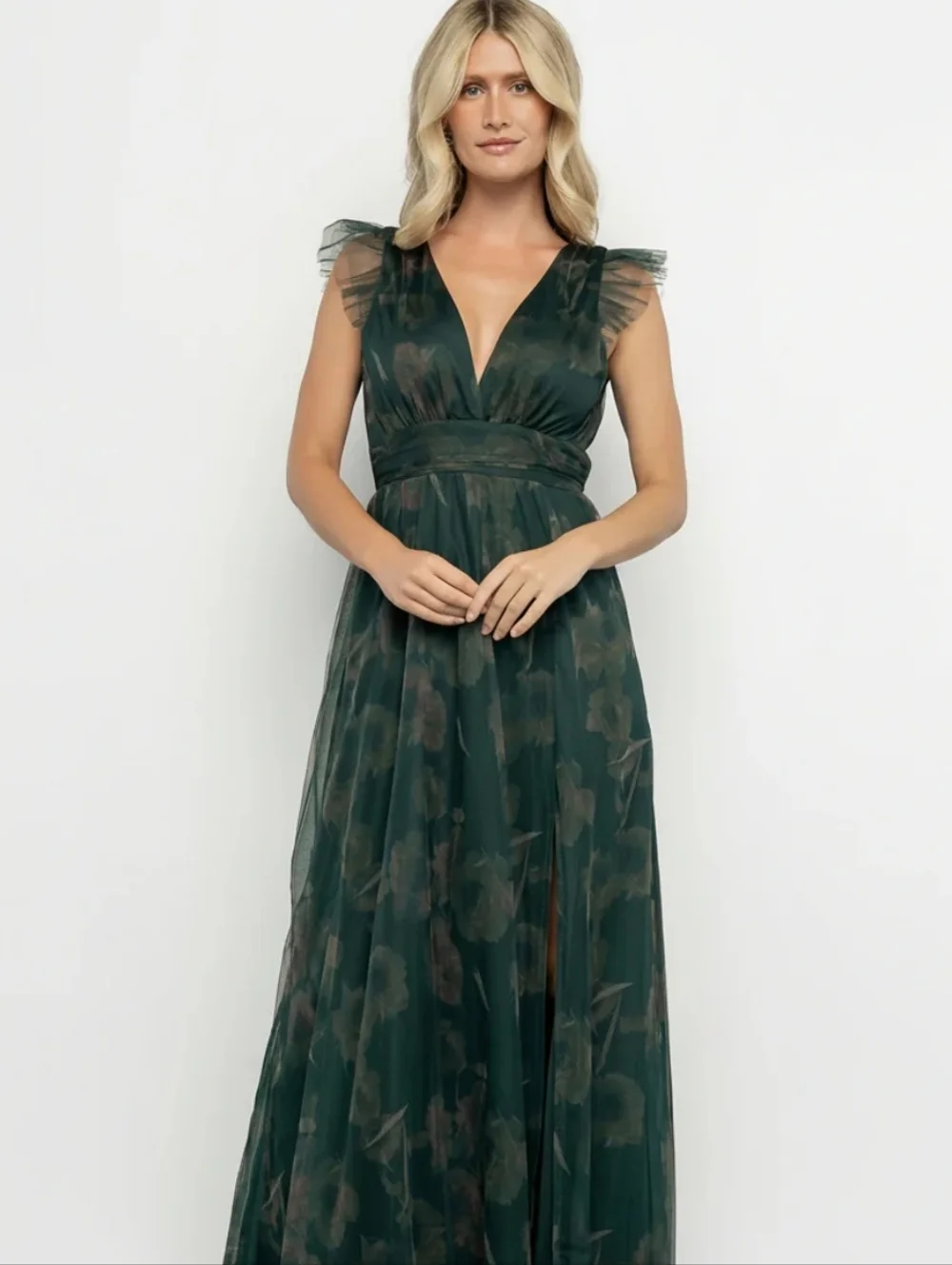 Baltic Born Adelyn Maxi with Sheer Cap Sleeves Size Small - Picture 13 of 15